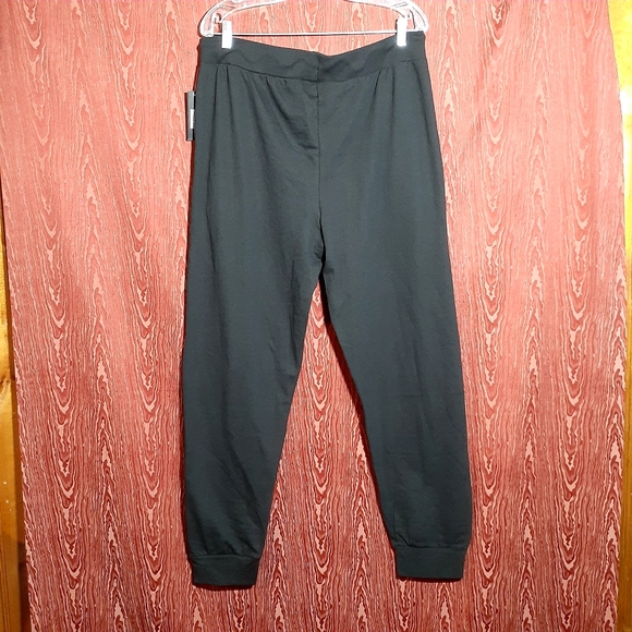 BLU ROCK NEW YORK FRENCH TERRY JOGGERS PANTS 2 POCKETS BLACK WOMEN'S SIZE XL NWT - Picture 2 of 10